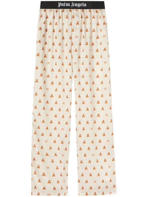 Bear Monogram trousers - Neutrals