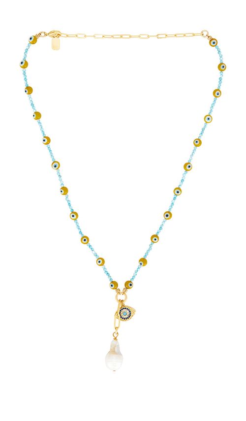 Elizabeth cole collar colgante bonnie en color azul a