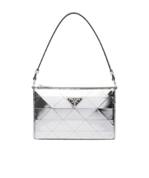 Metallic leather mini-bag