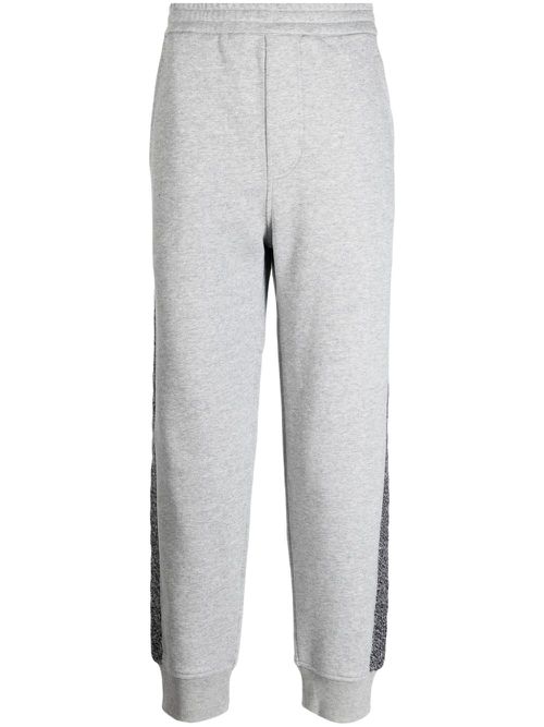 Striped low-rise track pants - Grey