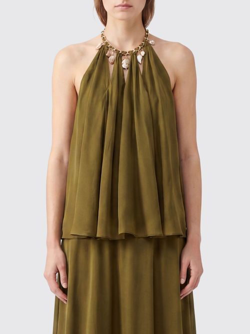 Top Woman color Green