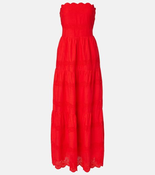 Sophie broderie anglaise cotton maxi dress