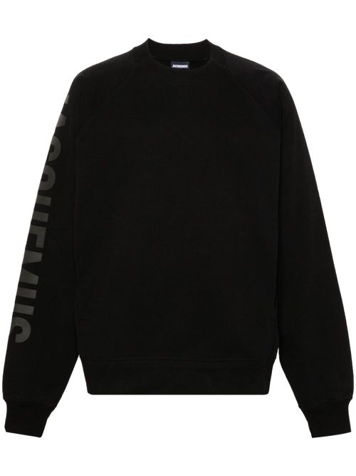 Typo cotton sweatshirt - Black