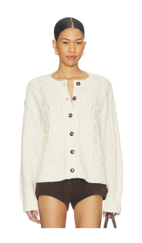 Tularosa Clarra Cardigan in Cream. M. Also in XS