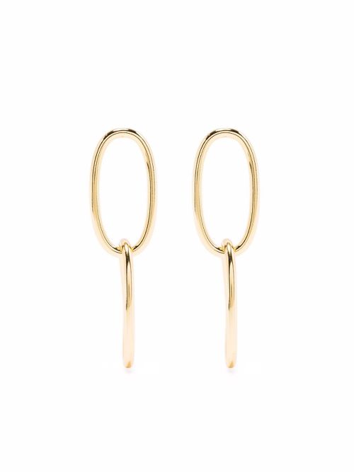 Double-drop earrings - Gold