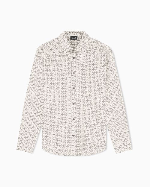 Regular fit shirt with lettering logo