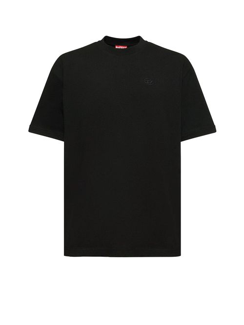 -T-shirt in cotone con logo Oval-D posteriore-Uomo