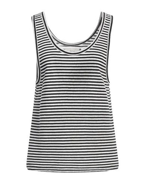 Woman Tank top Black Size M Organic cotton, Organic Linen