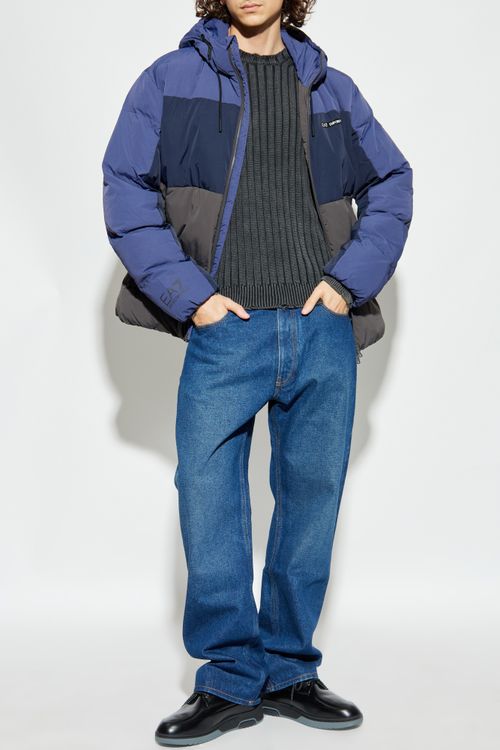 Insulated Jacket With Logo, Men's, Blue
