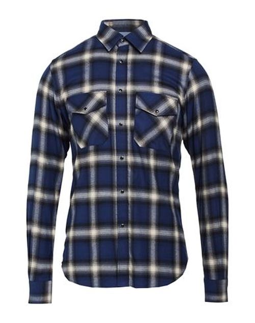 Man Shirt Navy Size 1 Cotton, Rayon