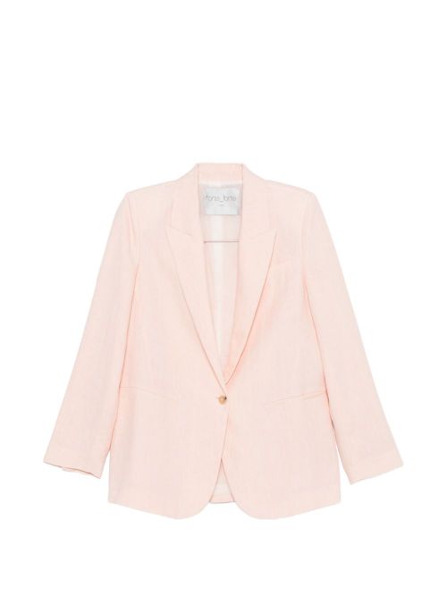 Linen single-breasted jacket