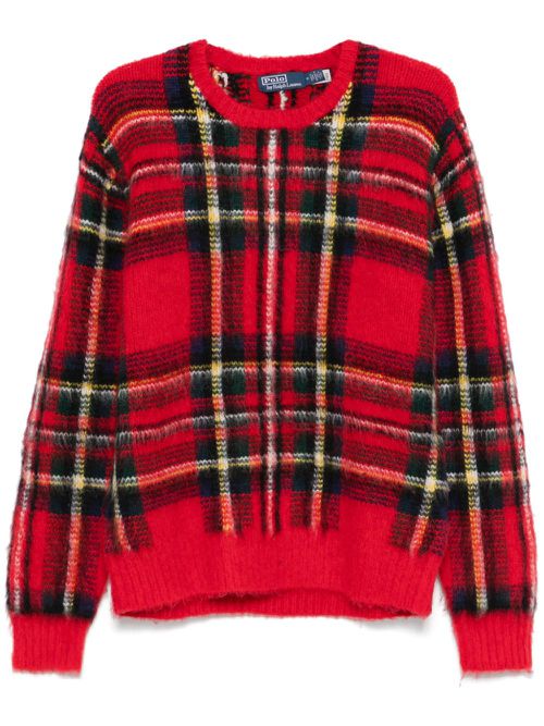 Plaid sweater - Red
