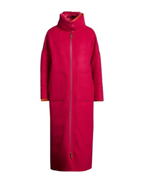 Woman Coat Fuchsia Size 4 Wool