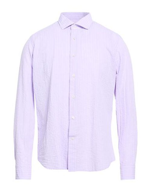 Man Shirt Lilac Size 16 ½ Cotton, Linen
