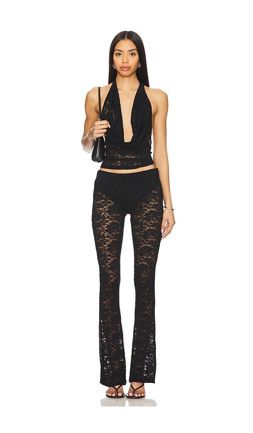 Superdown Tania Pant Set in Black. L. Also in XXS, XS, S
