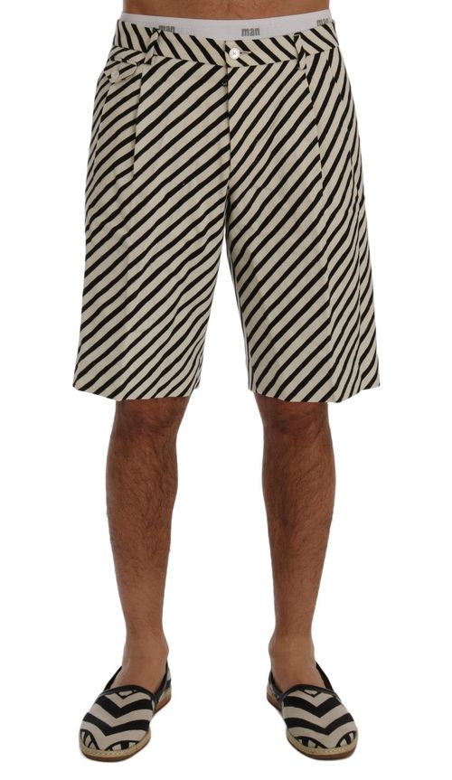 Striped Hemp Shorts — Multicolor