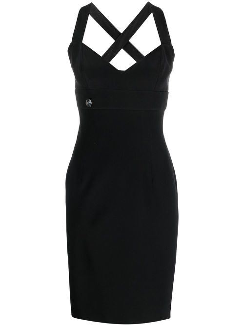 Silk mini dress - Black