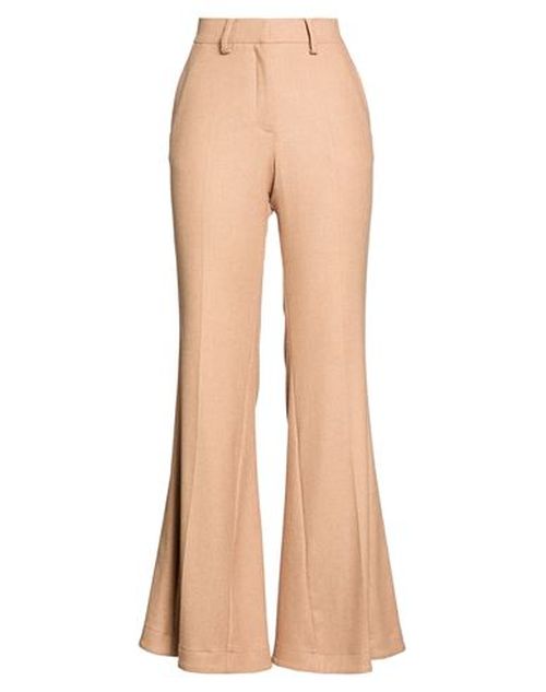 Woman Pants Beige Size 2 Viscose, Wool, Polyester, Elastane