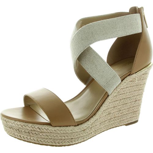 Prue Womens Criss-Cross Front Man Made Wedge Sandals