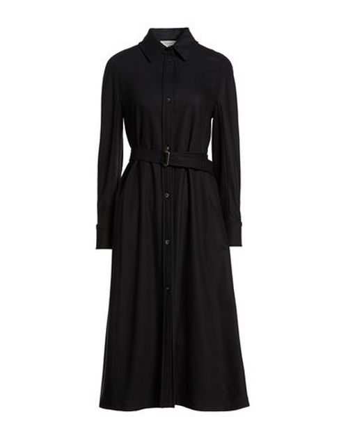 Woman Midi dress Black Size 8 Wool, Cashmere, Elastane