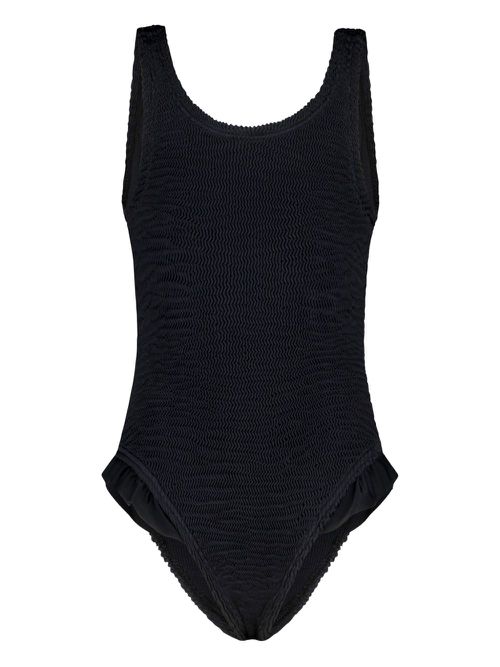 PARAMIDONNA Kids Lili ruffled swimsuit - Black
