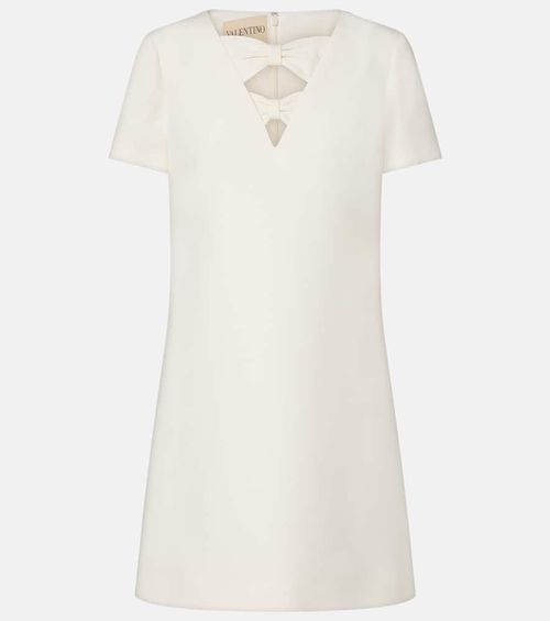 Crepe Couture bow-detail minidress