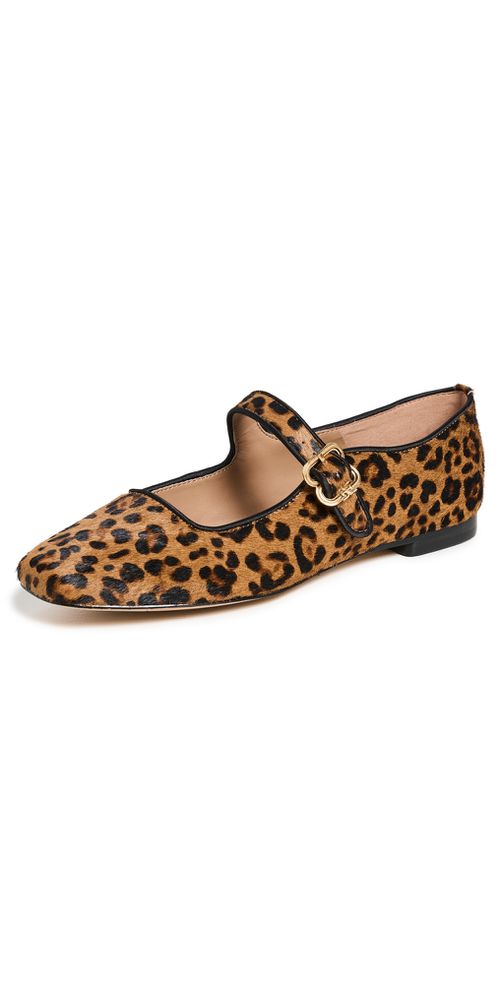 Michaela Leopard Ballet Flats Granada Tan