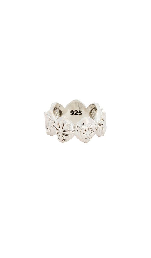MAPLE Chime Ring in Metallic Silver. - 7 also