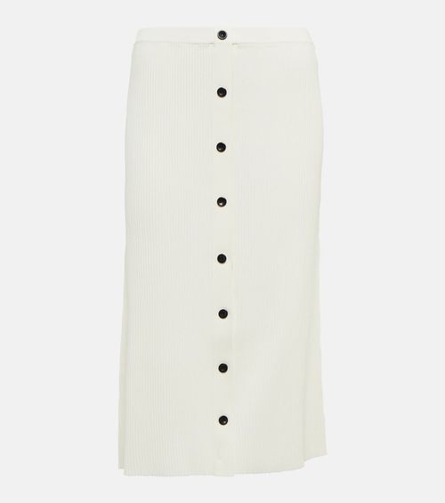 Proenza Schouler Rib-knit high-rise midi skirt