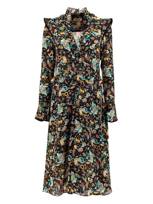 Rosier circus-print dress