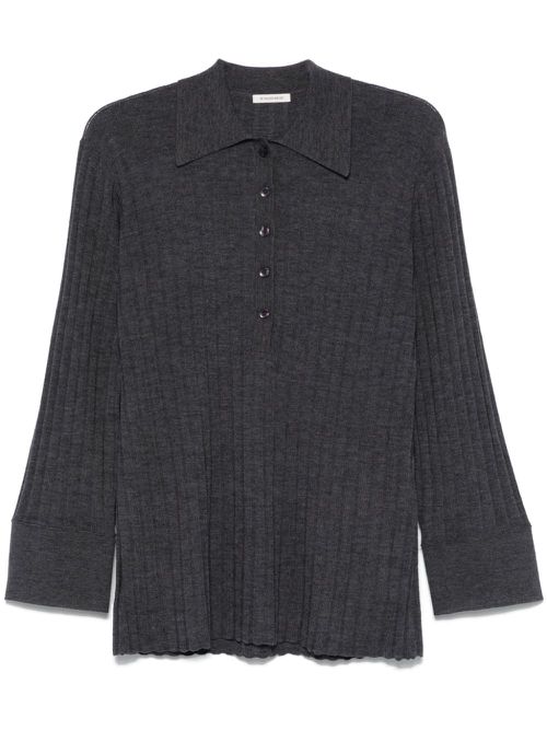 Delphine polo top - Grey