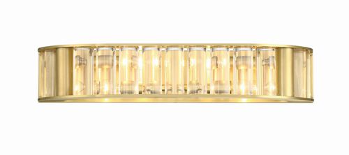 Farris 4-Light Bathroom Vanity Light in Aged Bra
