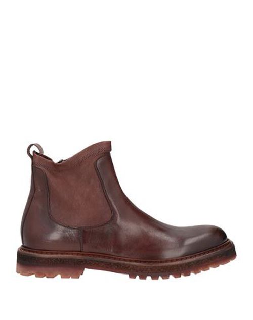 Man Ankle boots Chocolate brown Size 8 Leather
