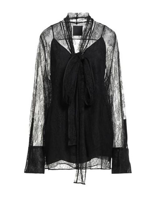 Woman Top Black Size 2 Acetate, Silk