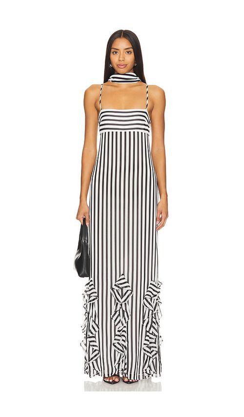 House of Harlow 1960 ROBE NIEVE en Black, White.  S. Also en