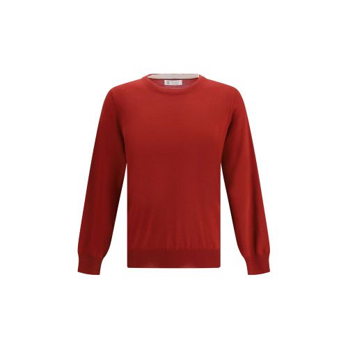 Virgin Wool Sweater — Red