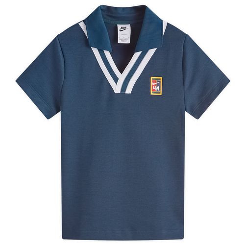 Women's NSW Yoon Polo Top in Armory Navy/White