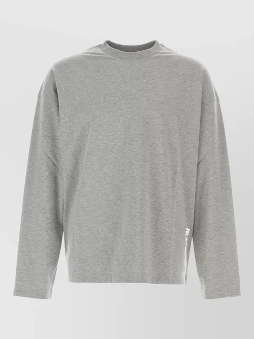 Jil Sander - cotton crew neck long sleeve t shirt