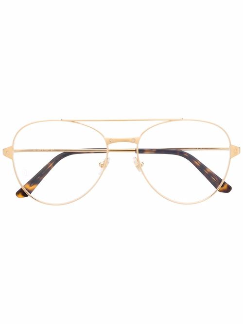 Pilot-frame eyeglasses - Gold