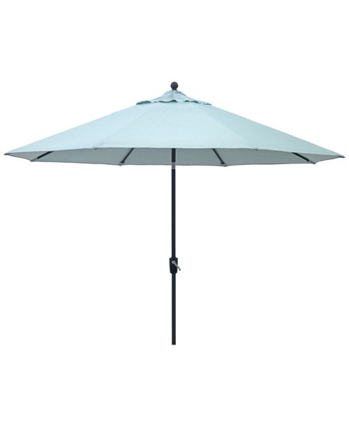 Wythburn Mix and Match Fabric 11' Umbrella, Created for Spa Light Blue/Bronze Finish