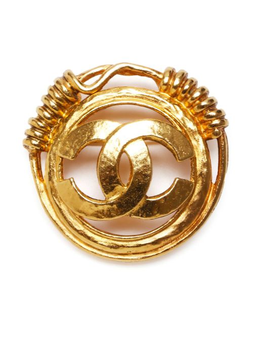 1994 CC Mark brooch - Gold