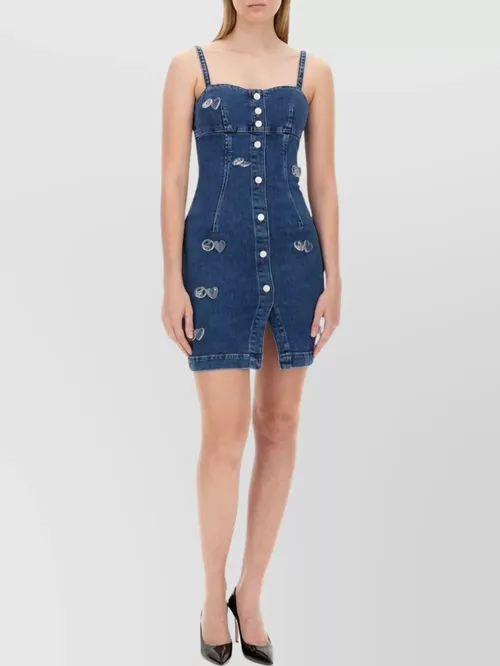 Moschino - button detailing fitted silhouette front slit