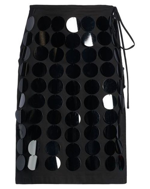 Woman Midi skirt Black Size 2 Cotton, Elastane, Polyester