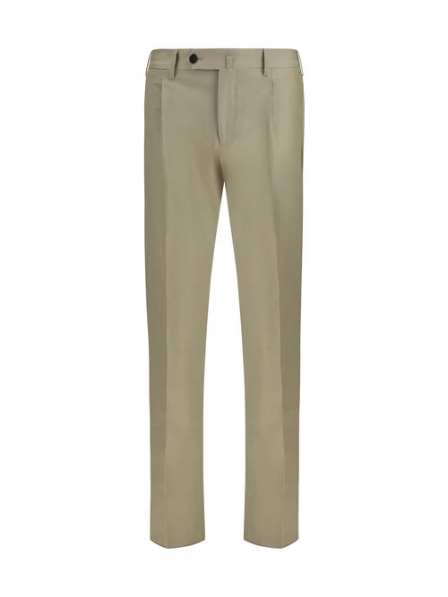 Merino Wool Trousers — Beige