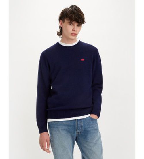 Levi's for man. A4320-0001 Original Housemark navy jumper (XS), Casual, Wool, Long sleeve