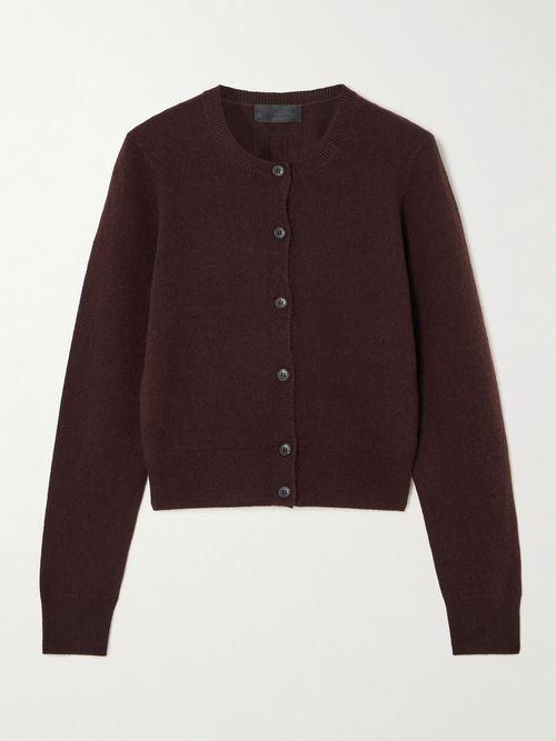 March Cashmere Cardigan - Burgundy