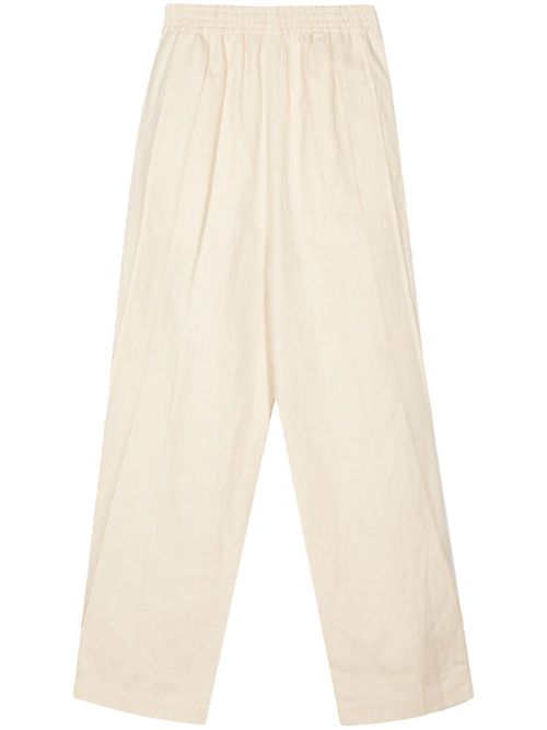 Fred high-waist loose-cut trousers - Neutrals