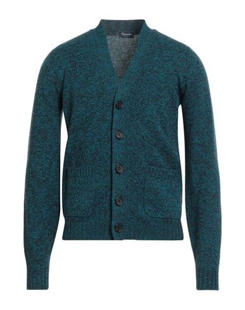 Man Cardigan Deep teal Size 40 Lambswool