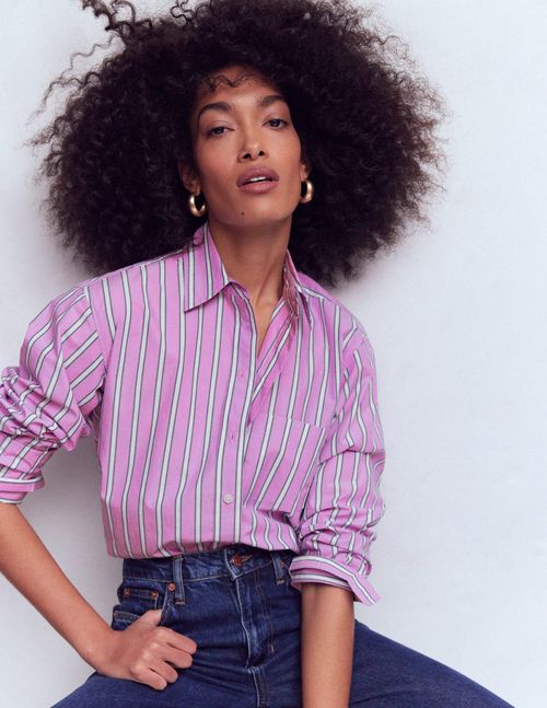 Women's Sadie Relaxed Cotton Shirt | Size 0