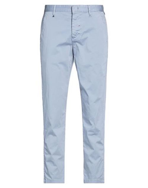Man Pants Sky blue Size 28 Cotton, Elastane